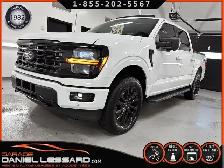 FORD XLT 2024, ENSEMBLE D'APPARENCE NOIRE, SUPERCREW 4X4, CAISSE