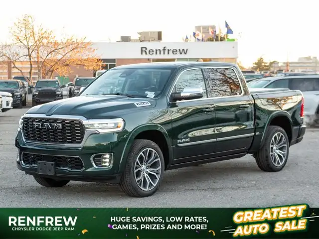 2026 Ram 1500 Tungsten Crew Cab 4x4, 540HP, RamBox, Massage