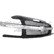Chevrolet Avalanche 2002-2006 Grille Black W/Chrome Molding - Photo 2