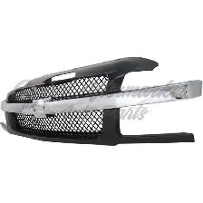 Chevrolet Avalanche 2002-2006 Grille Black W/Chrome Molding - Photo 3