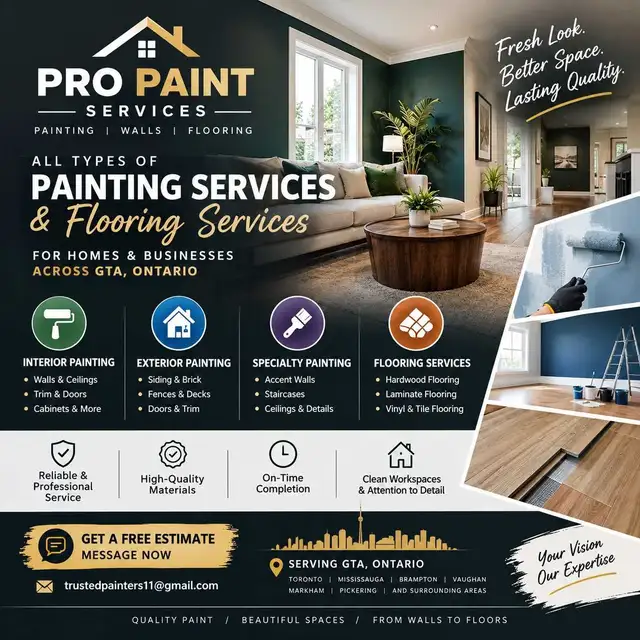 Professional Painting & Flooring Services | GTA Ontario