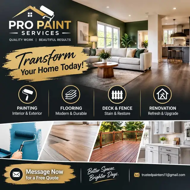 Painting, Flooring, Deck & Renovation Experts