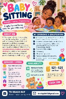 Looking for a Reliable and Caring Babysitter?