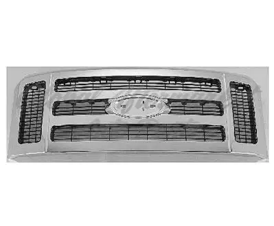Ford Pickup F450 Superduty 2008-2010 Grille Matte Dk Gray