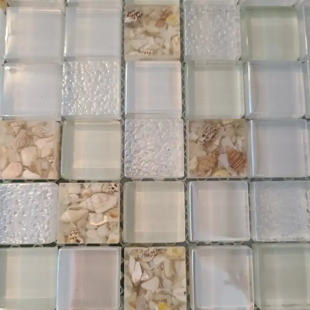 Luxury Glass & Natural Shell Mosaic Tile – Exclusive Design