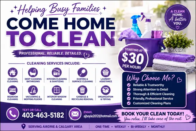 Cleaner for hire