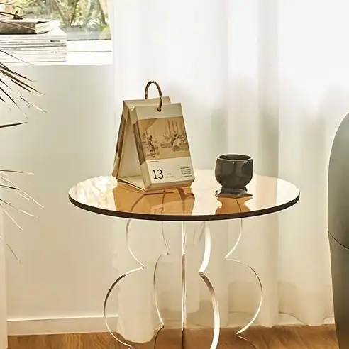 Brand New Acrylic Round Side Table Special Selling $89