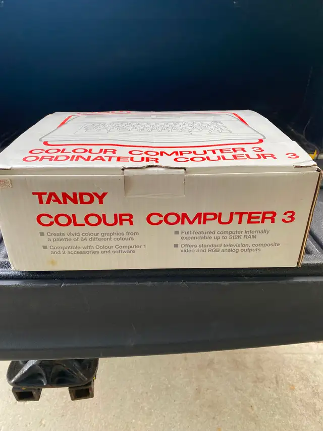 Antique Tandy 128 colour 3 computer