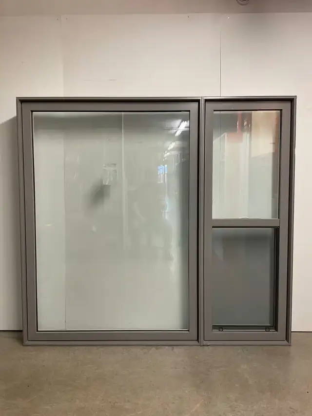 11077JGH Fenêtre Jumelée Guillotine HYBR Gris orageux 75 1/2x69