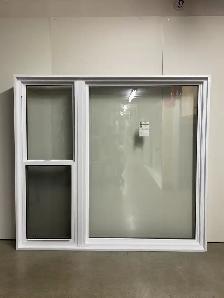 11077JGH Fenêtre Jumelée Guillotine HYBR Gris orageux 75 1/2x69 - Photo 2