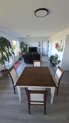 Condo Meublé, Temporaire,Vue sur le fleuve!