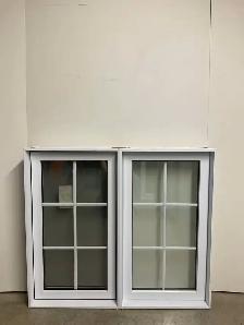 11060BP Fenêtre Battant PVC Blanc Carrelage 2×3 46 1/2 x 40 3/4