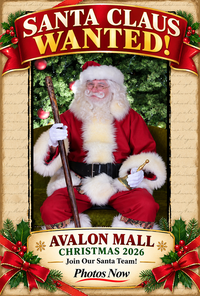 Santa Claus Wanted – Avalon Mall – 2026