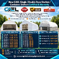 New CAEL Single / Double Truss Shelters / Container Shelters
