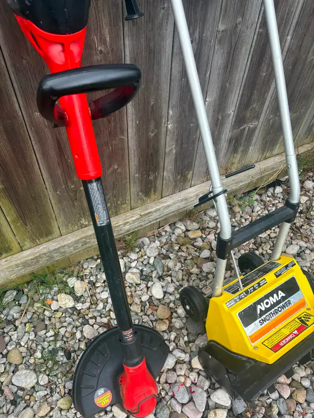 Snow thrower..and weed wacker