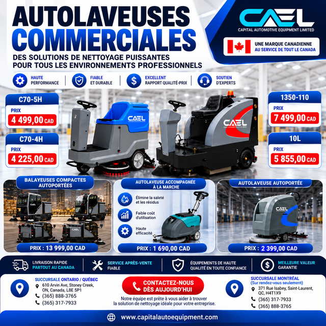 CAEL COMMERCIAL & INDUSTRIAL CLEANING EQUIPMENT – FLOOR SCRUBBER