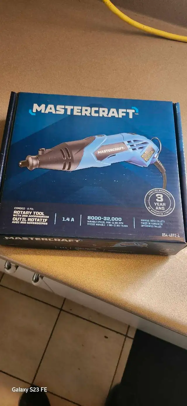 Mastercraft rotary tool in box for sale