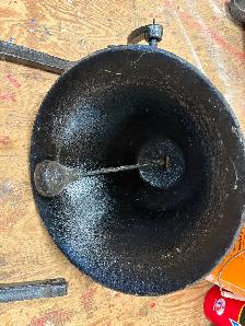 ANTIQUE CAST IRON DINNER BELL - Photo 5