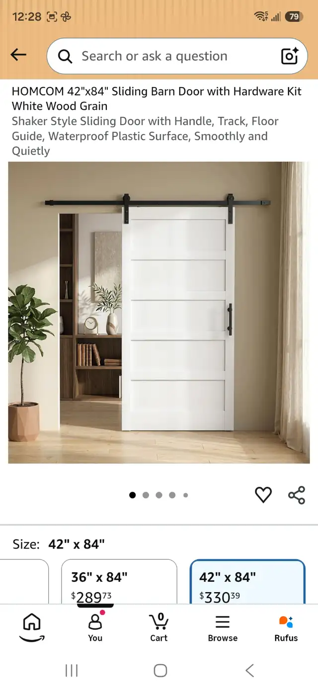 Interior sliding door