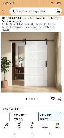 Interior sliding door
