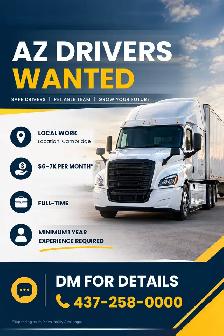 URGENT ‼️ AZ DRIVERS WANTED - CAMBRIDGE