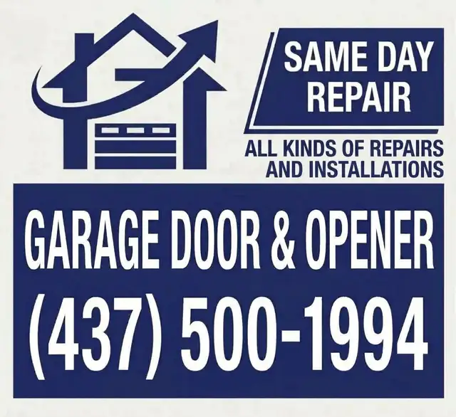 Garage door and opener