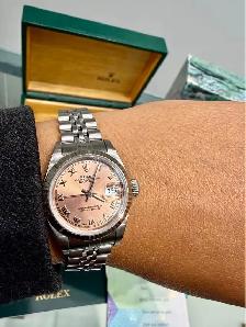 Rolex Lady’s Datejust 26mm , Pink Dial Ref#71974, 2006