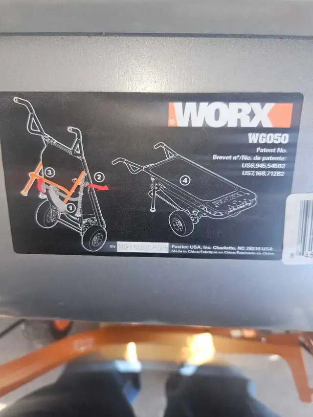 Wheelbarrow, WORX WG050 Aerocart Multifunction