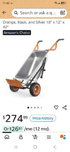 Wheelbarrow, WORX WG050 Aerocart Multifunction - Photo 2