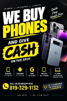 We buy your phone and give you instant cash