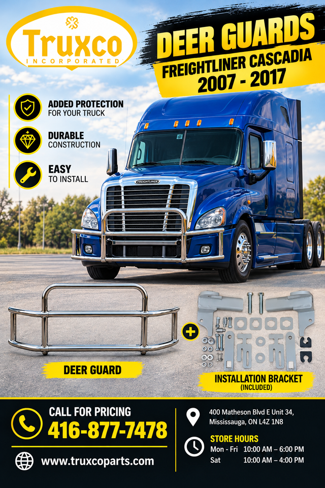 Freightliner Cascadia 2007–2017 Deer Guard with Installation Bra