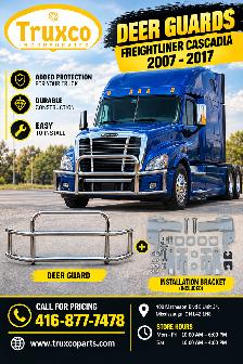 Freightliner Cascadia 2007–2017 Deer Guard with Installation Bra