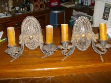 Antique cast wall sconces