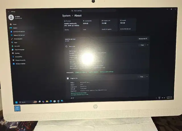 HP All In One 22-B009 Windows 11