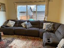 Recliner sectional like new receipt available - Photo 2