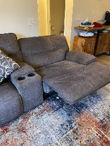 Recliner sectional like new receipt available - Photo 6
