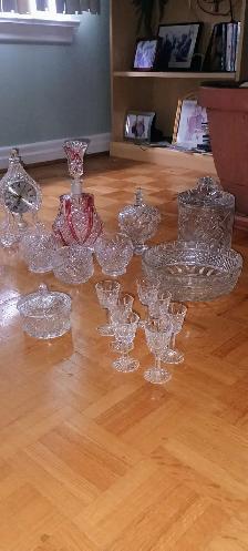 Crystal and cut glassware