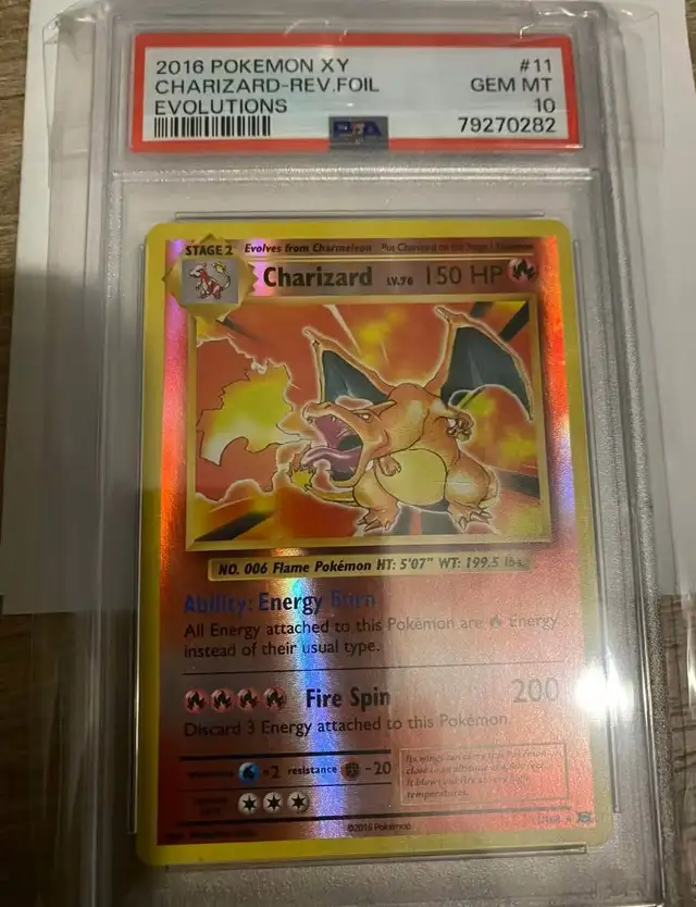 2016 Pokemon XY  CHARIZARD REV PSA 10
