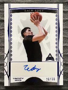 Zach Edey Autographed 2023 Trinity Leaf "NIL" - limited (26/30)
