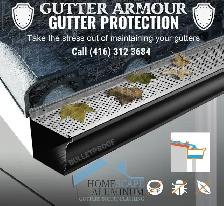 Gutter Leaf guard Installation   Free Cleaning