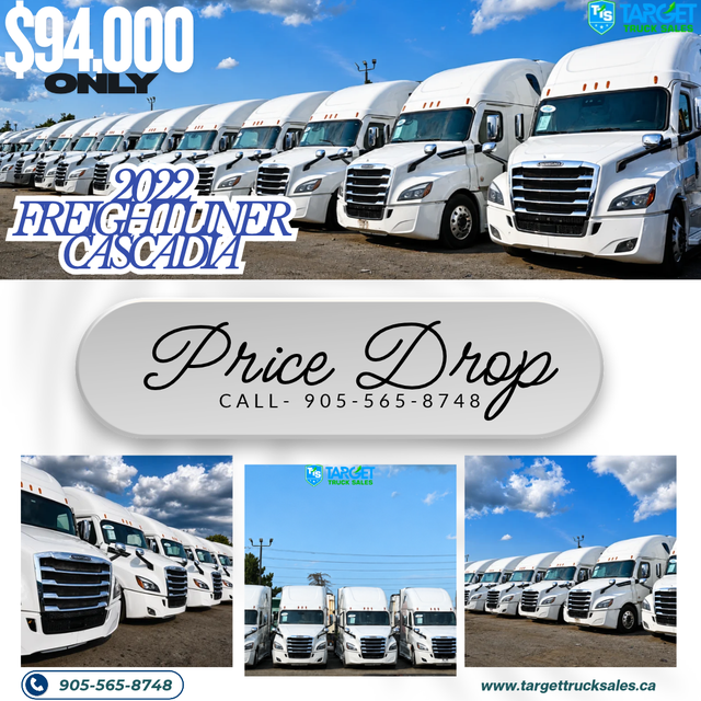 2022 Freightliner Cascadia - Price Starts at $94,000 only