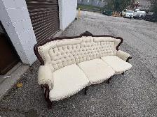Free delivery used Vintage Style Tufted Sofa and Armchair Set - Photo 7
