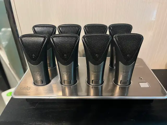Revolabs Solo Executive 8-Slot Microphone Charger & Mics