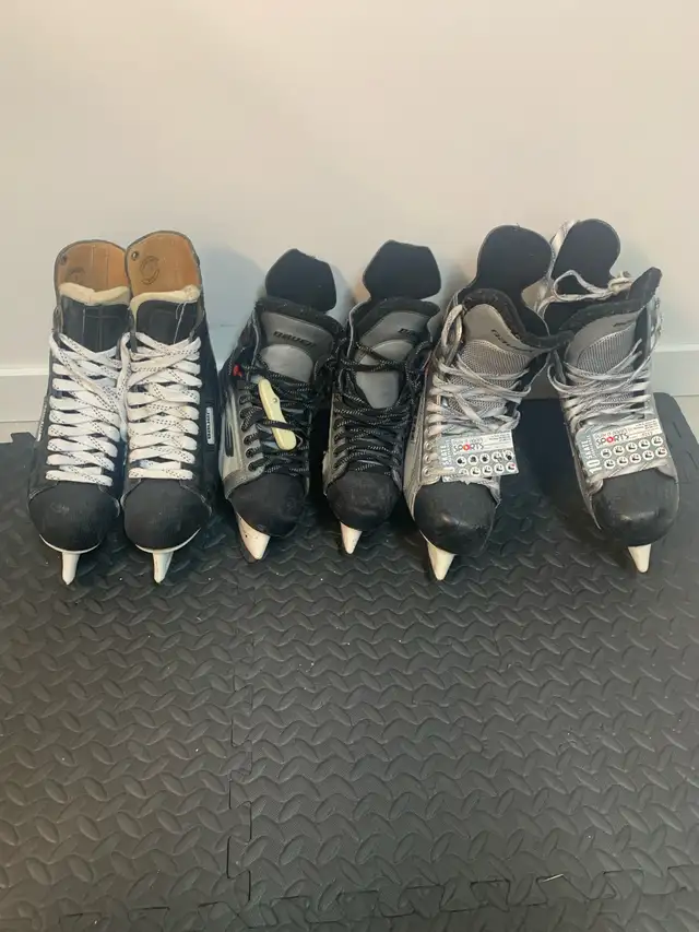 3 pair skates plus  $140 skate sharpenings