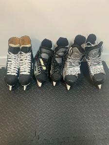3 pair skates plus  $140 skate sharpenings