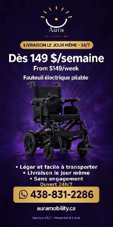 Fauteuil roulant électrique à louer | Wheelchair rental - Photo 2