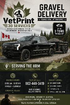 VetPrint 3D Services Gravel Delivery