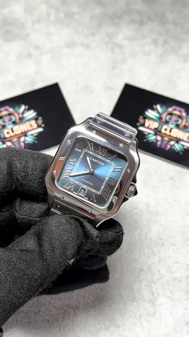 cartier watch mens watch  cartier santos automatic watch