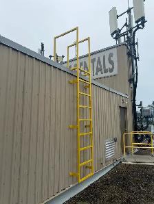Steel Fixed Safety Cage Roof Access Ladders, Parapet/Platform - Photo 7