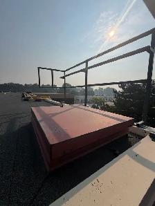 Steel Fixed Safety Cage Roof Access Ladders, Parapet/Platform - Photo 10